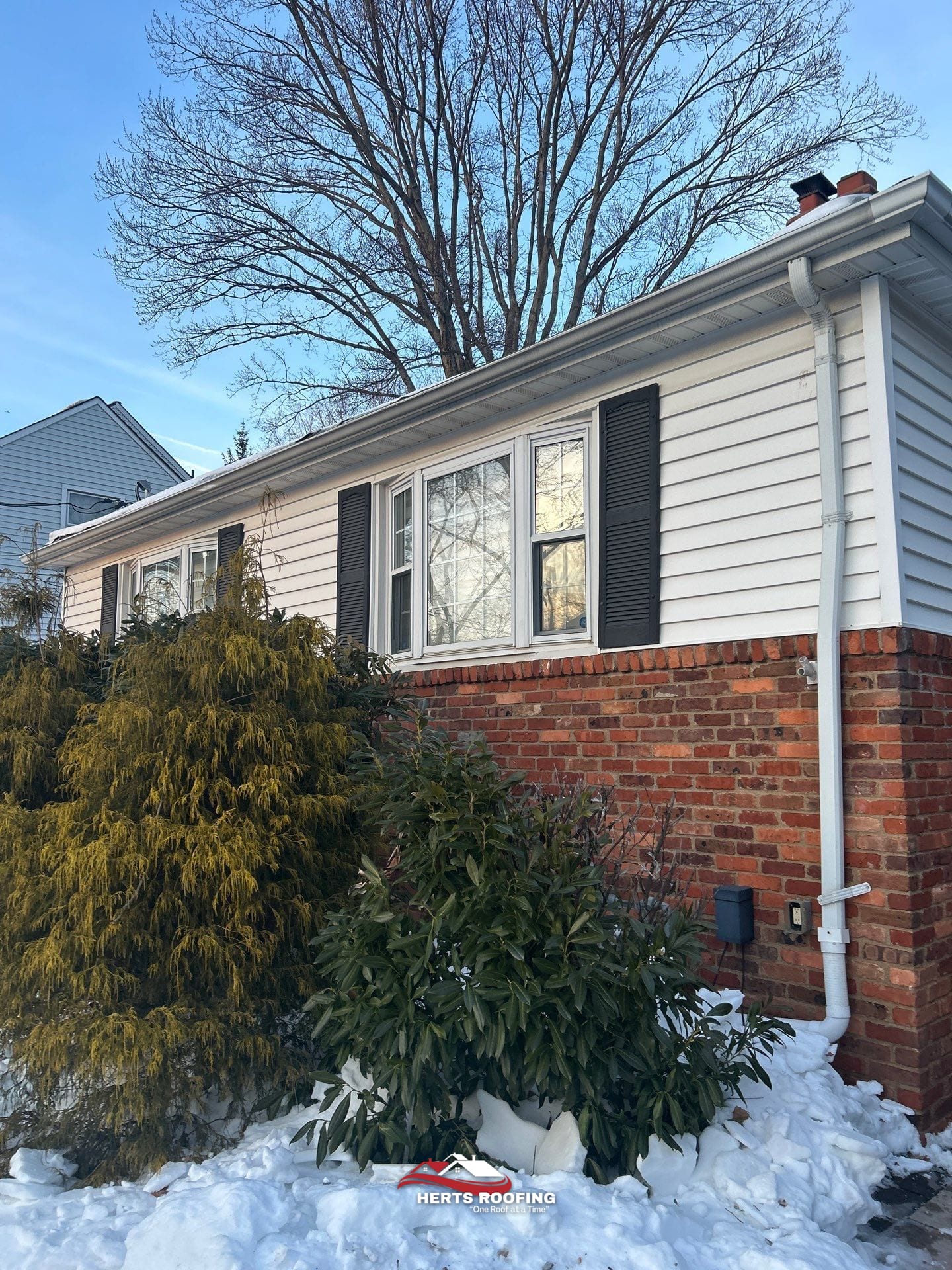 Storm Damage Restoration for Ice Dam Issue in Cranford — before photo