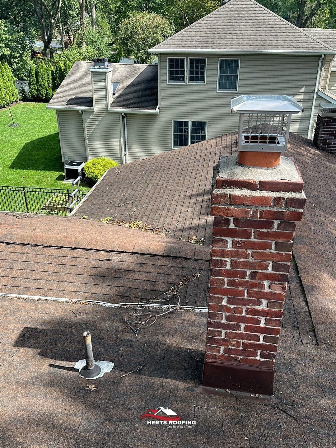 Roof Repair in Cranford, NJ for Leak Problems — during photo