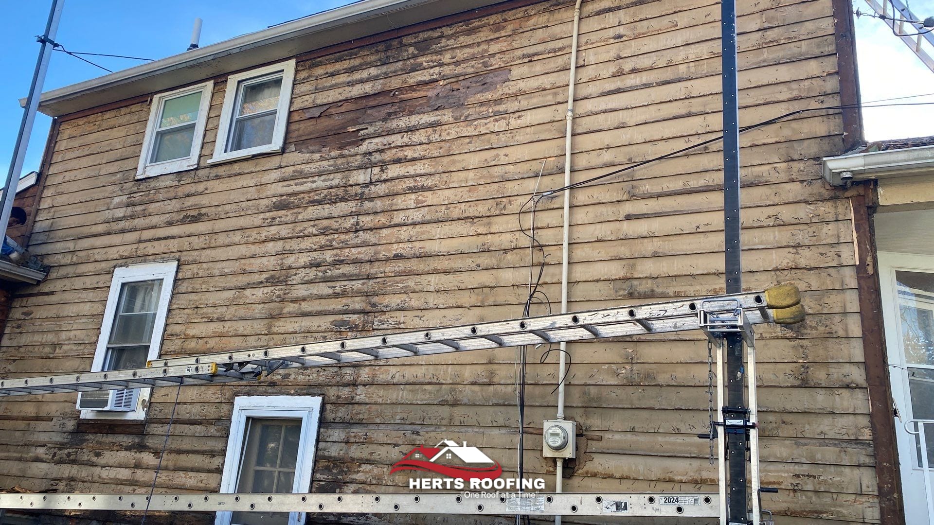 Siding Installation in Cranford, NJ — during photo