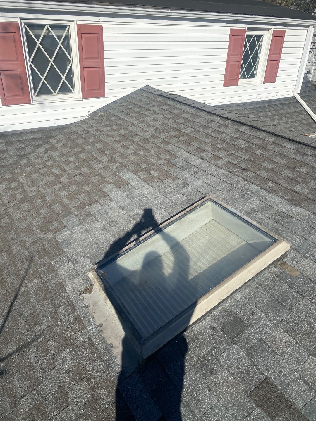 roof repair project — after photo