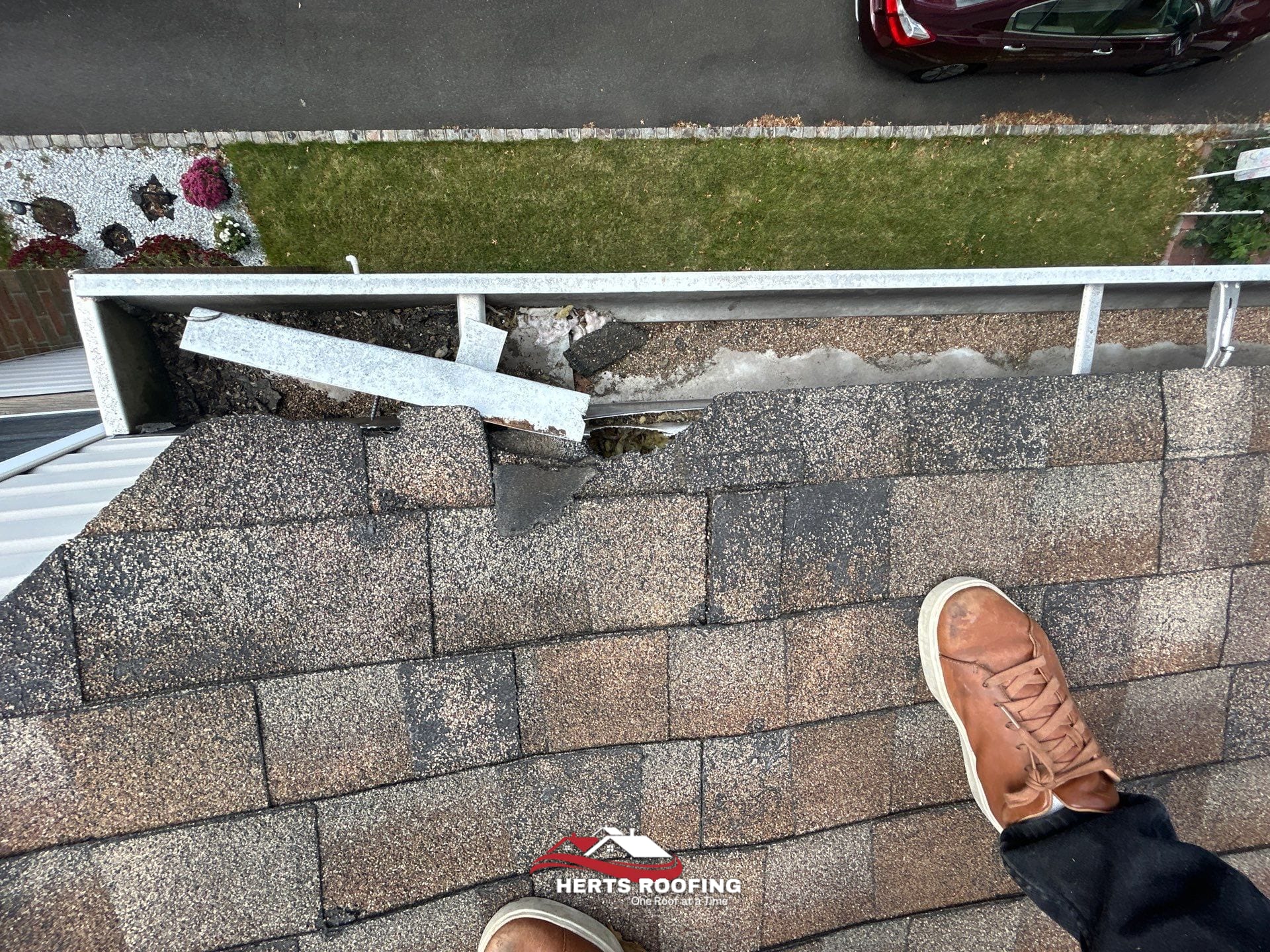 Complete Roof Replacement in Garwood, NJ — during photo