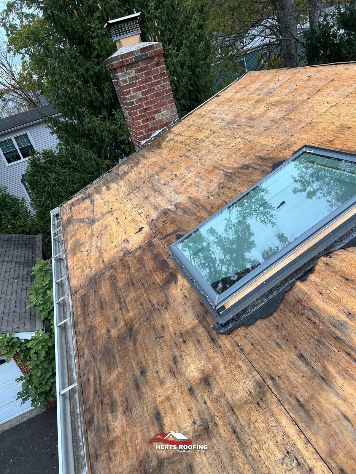 Complete Roof Replacement in Garwood, NJ — during photo