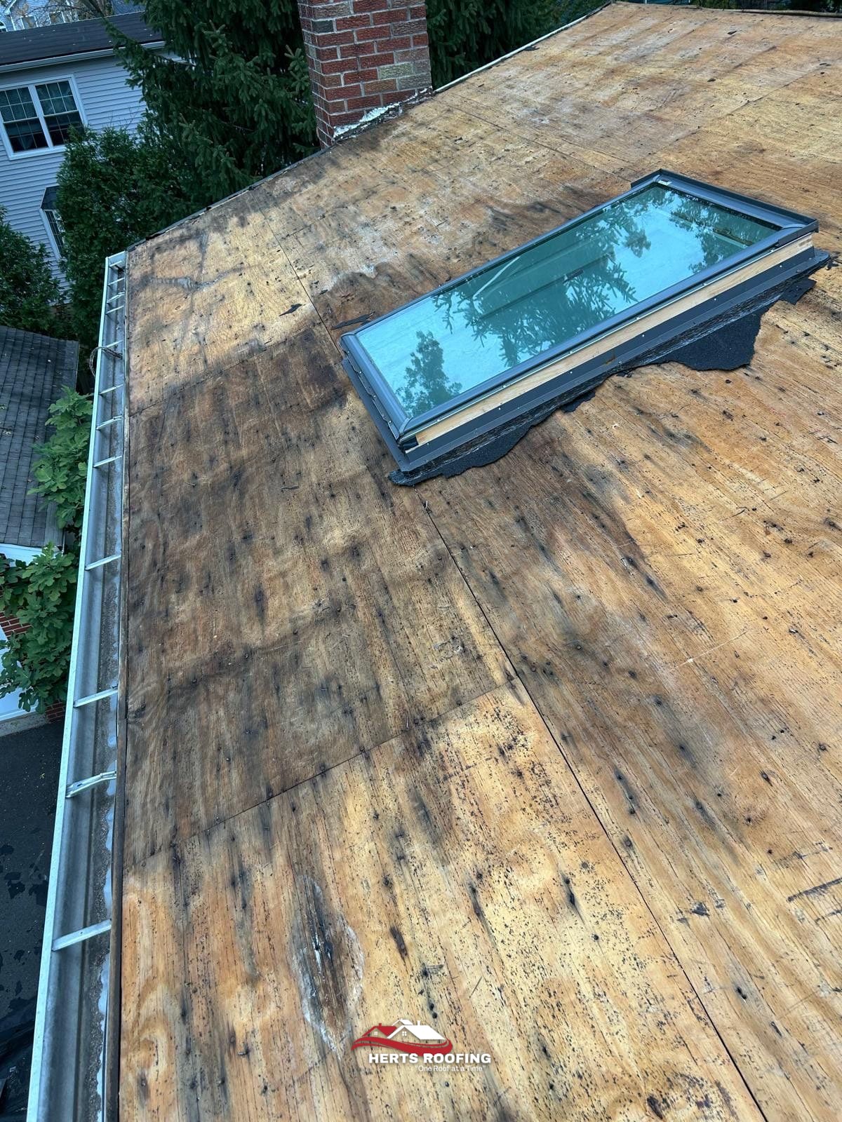 Complete Roof Replacement in Garwood, NJ — during photo