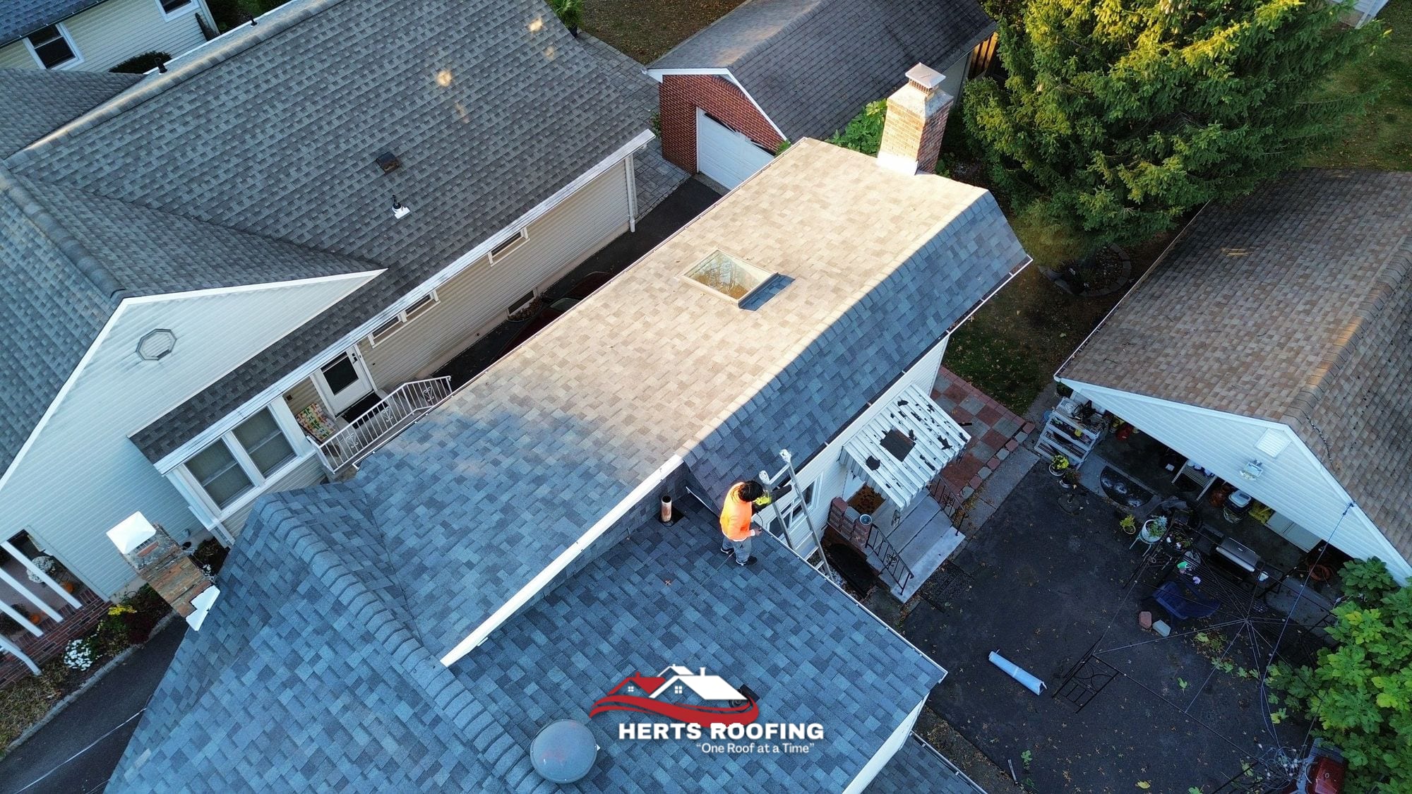 Complete Roof Replacement in Garwood, NJ — during photo