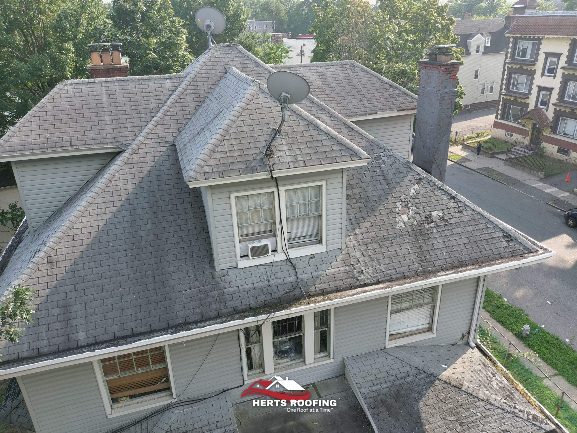 Roof Replacement in East Orange by Herts — during photo