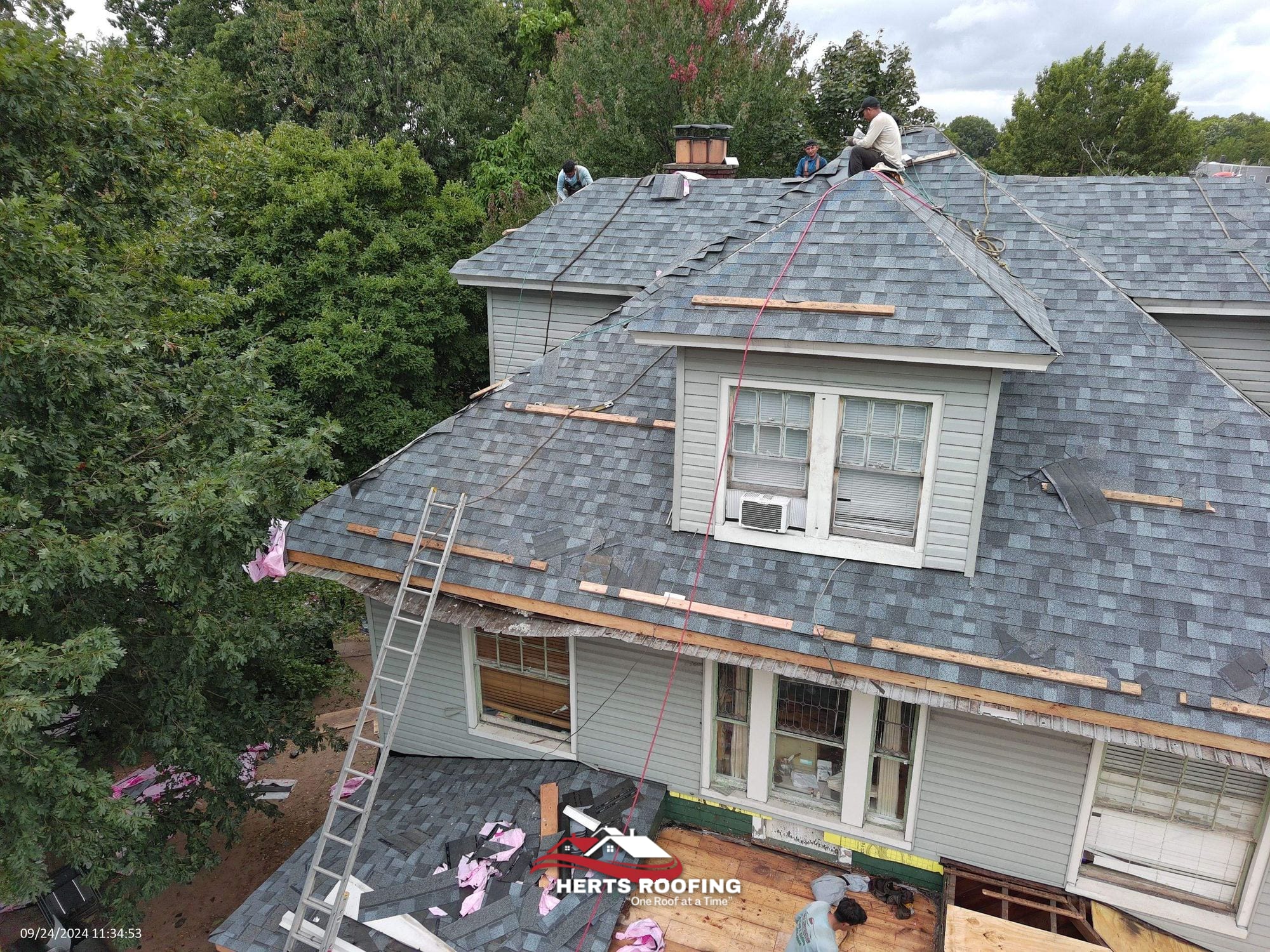 Roof Replacement in East Orange by Herts — during photo