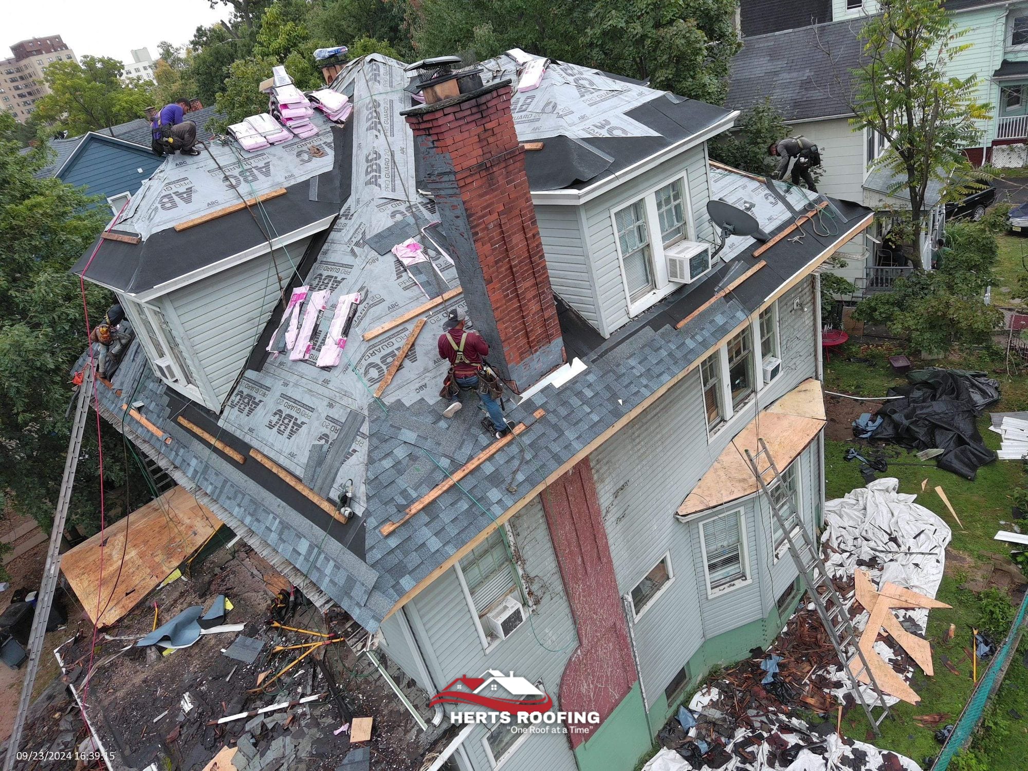 Roof Replacement in East Orange by Herts — during photo