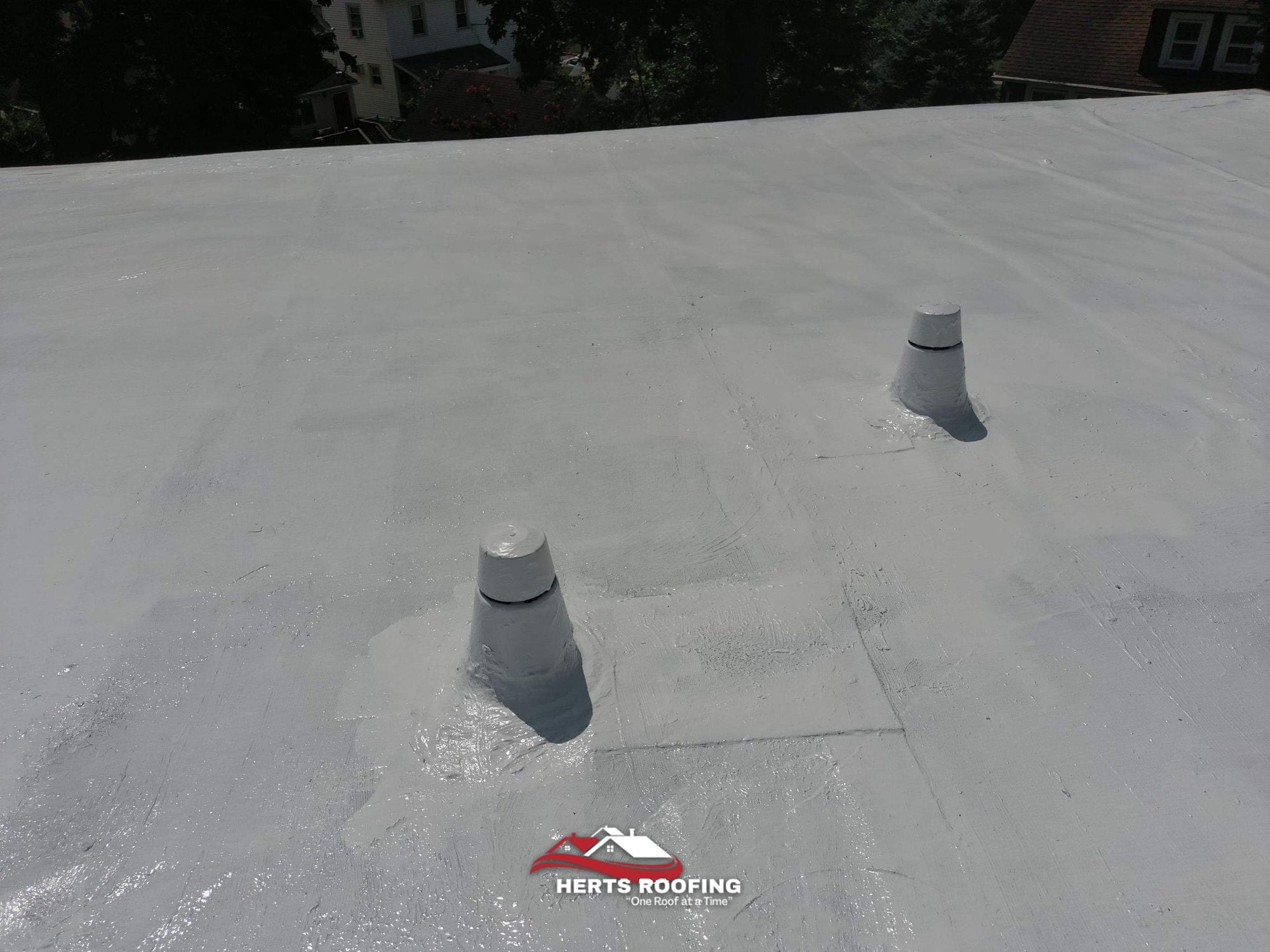 Roof Repair in Cranford, NJ — during photo