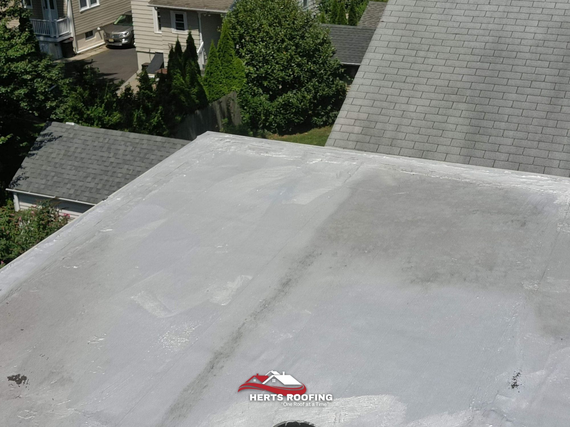 Roof Repair in Cranford, NJ — during photo