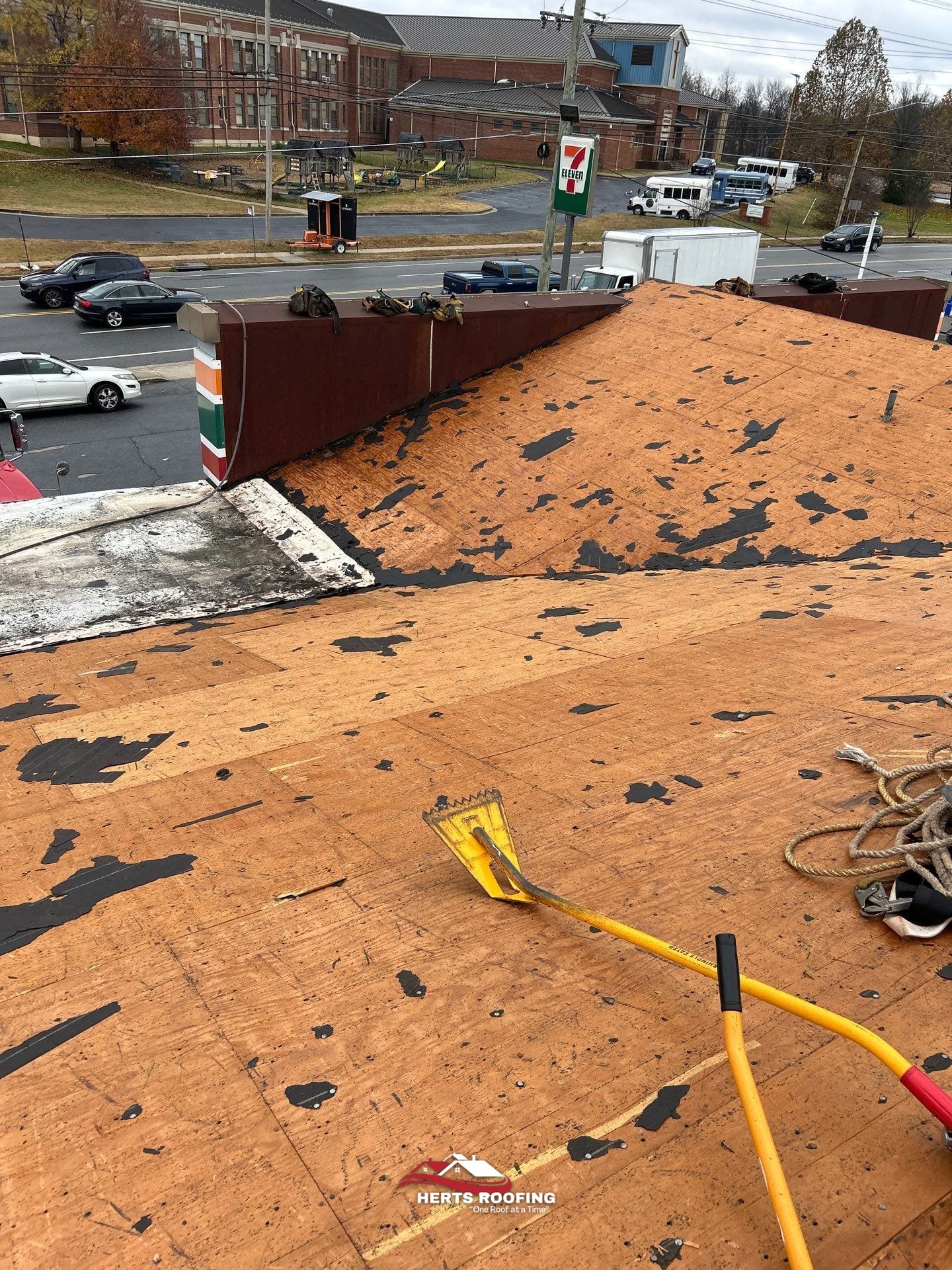 Roof Replacement in Clinton, MD — during photo