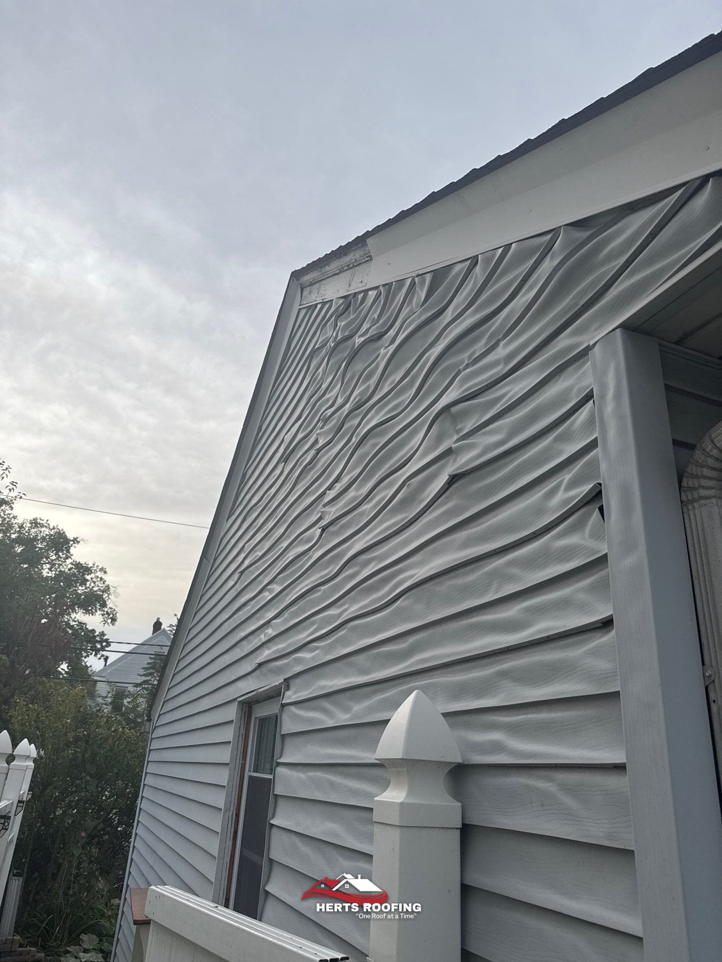Siding Replacement Project in East Orange — during photo