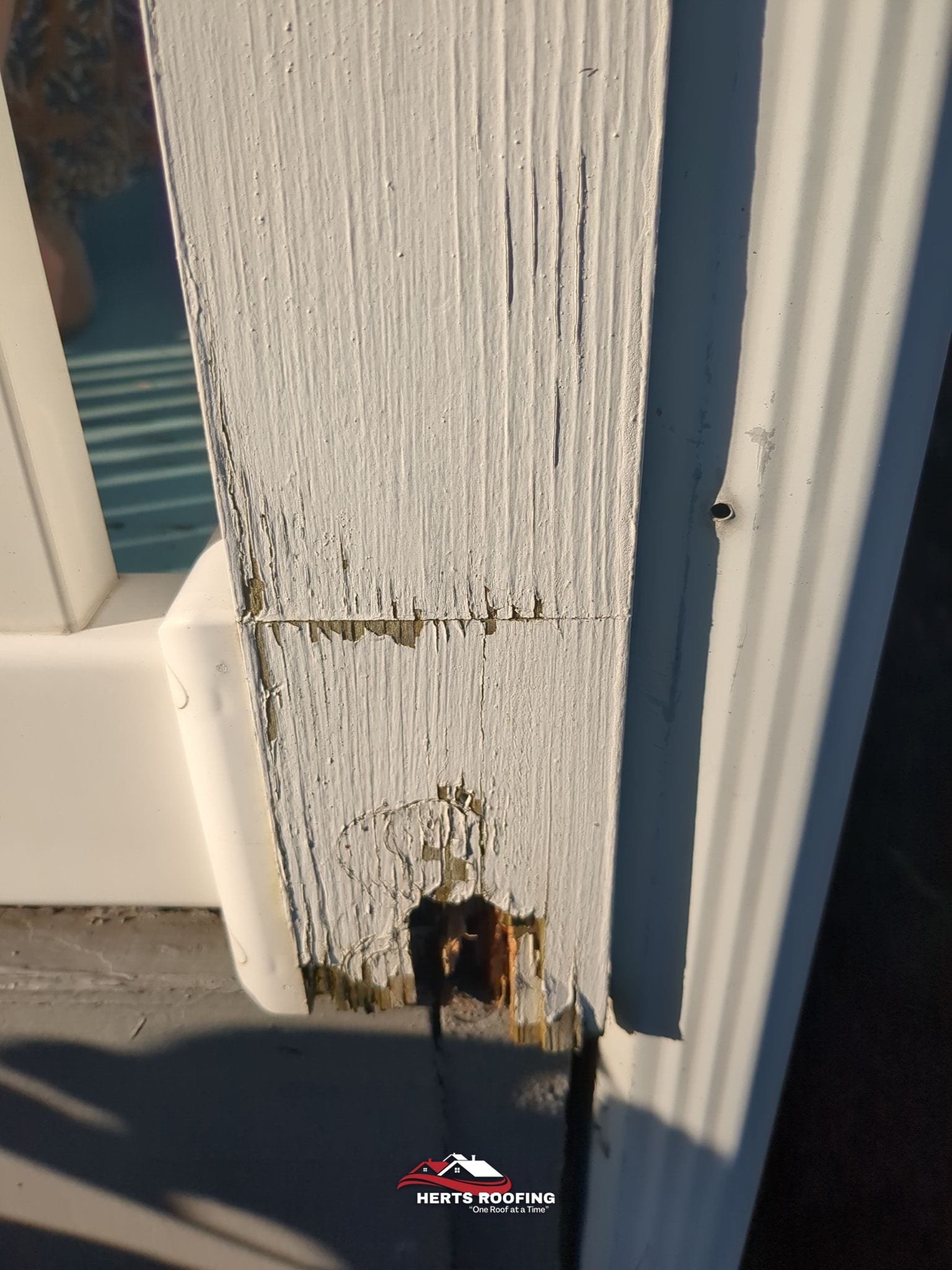 Building a Front Porch Deck in Cranford, NJ — before photo
