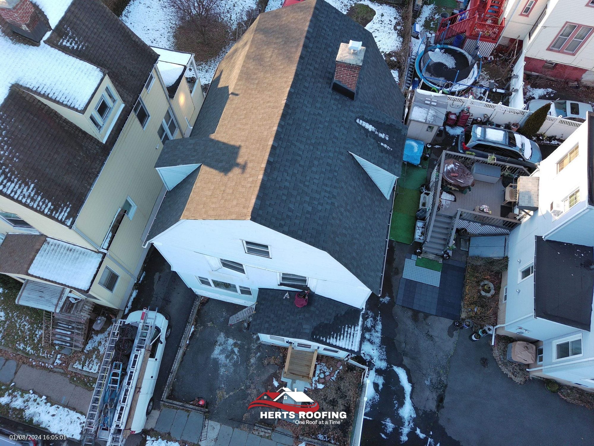 Roof Replacement in East Orange, NJ — during photo