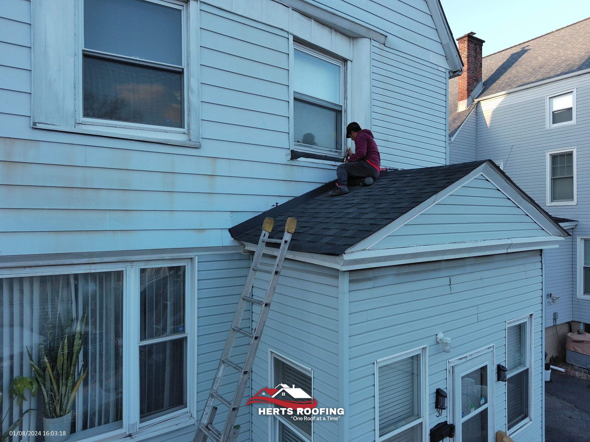 Roof Replacement in East Orange, NJ — during photo